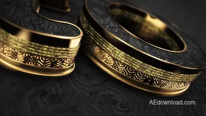 Black Gold Logo V5 Video Displays template preview