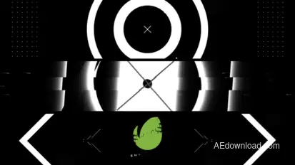 Black White Intro Video Displays template preview