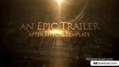 Blockbuster Cinematic Trailer Titles Video Displays template preview
