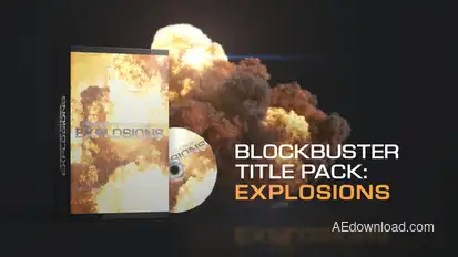 Blockbuster Title Pack: Explosions Video Displays template preview
