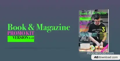 Book and Magazine Promo Kit Video Displays template preview