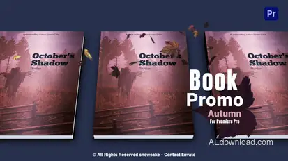 Book Promo Autumn For Premiere Pro Premiere Pro template preview