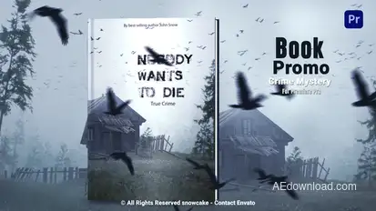 Book Promo Crime Mystery for Premiere Pro Premiere Pro template preview