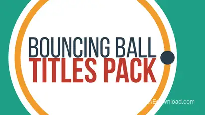 Bouncing Ball Titles Video Displays template preview