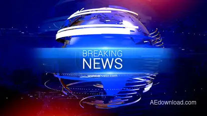 Breaking News Video Displays template preview