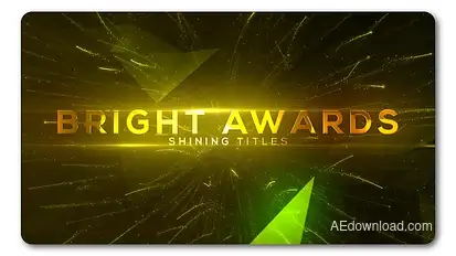 Bright and Shine Awards Titles Video Displays template preview