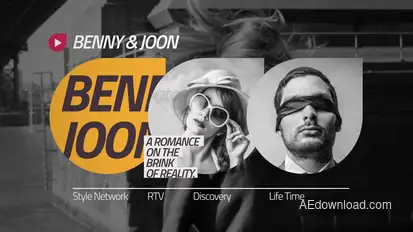 Broadcast Clean Titles Video Displays template preview