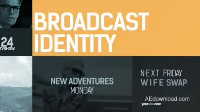 Broadcast Identity pack Video Displays template preview