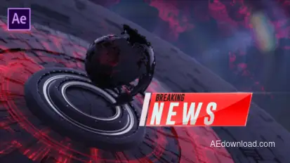 Broadcast News Packages Video Displays template preview