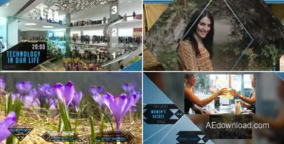 Broadcast Package Video Displays template preview