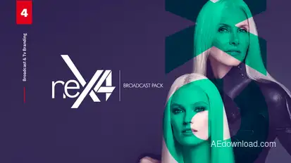 Broadcast Packages 4 Video Displays template preview