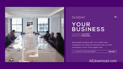 Broadcast Slides Video Displays template preview