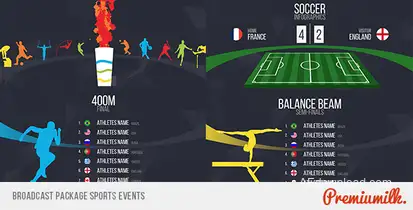 Broadcast Sports Events Video Displays template preview