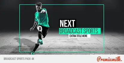 Broadcast Sports Pack Video Displays template preview