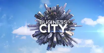 Business City Video Displays template preview