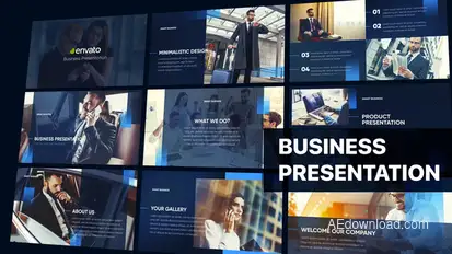 Business Modern Minimalistic Presentation Premiere Pro template preview