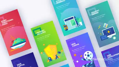 Business Stories Pack Video Displays template preview