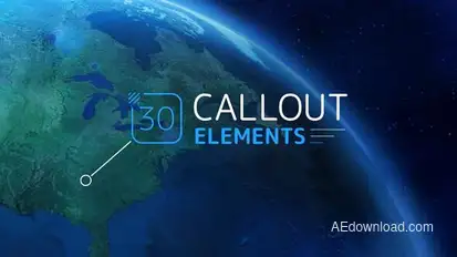 Callout Elements Video Displays template preview