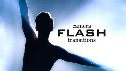 Camera Flash Transitions Premiere Pro template preview