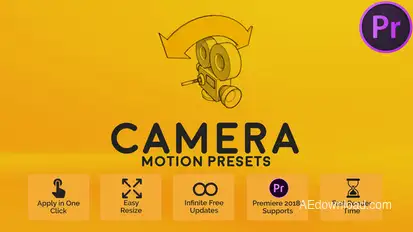 Camera Motion Presets for Premiere Pro Premiere Pro template preview