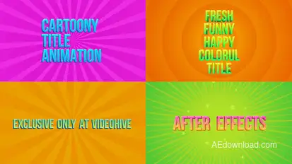 Candy Titles Video Displays template preview