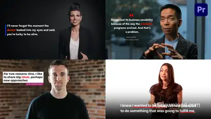 Dynamic Highlighted Subtitles & Captions Premiere Pro template preview