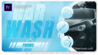 Car Wash Promo Premiere Pro template preview