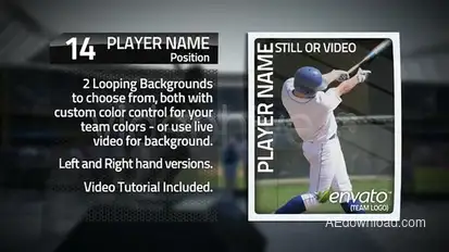 Card Fall Video Displays template preview