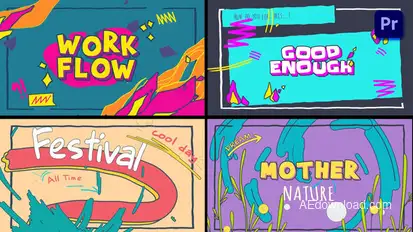 Cartoon Logo Text Opener [Premiere Pro] Premiere Pro template preview