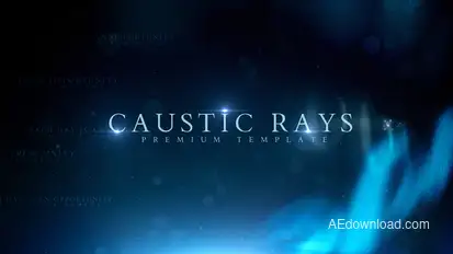 Caustic Rays Titles Video Displays template preview