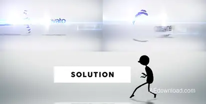 Character Logo Reveal Video Displays template preview