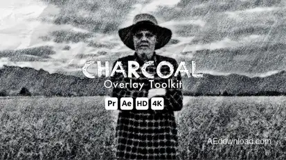 Charcoal Overlay Toolkit for Premiere Pro Premiere Pro template preview