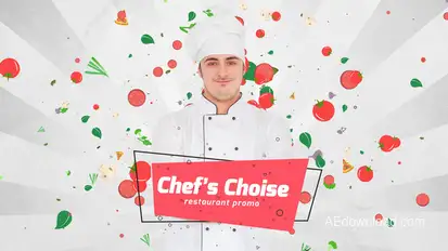 Chefs Choice - Restaurant Promo Video Displays template preview