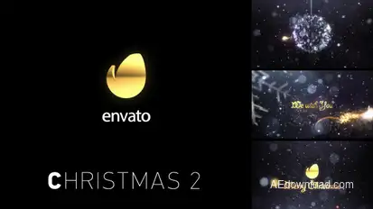 Christmas 2 Video Displays template preview