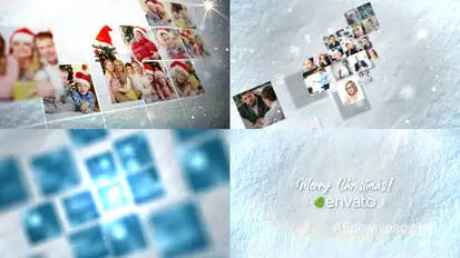 Christmas Card Video Displays template preview