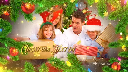 Christmas Celebration Slideshow Video Displays template preview