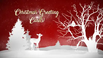 Christmas Greeting Cards Video Displays template preview