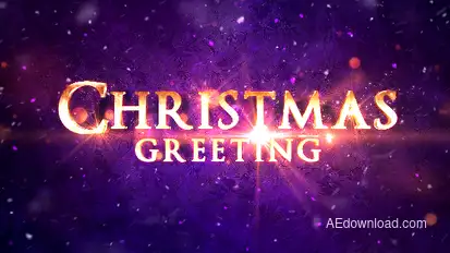 Christmas Greeting Titles Video Displays template preview