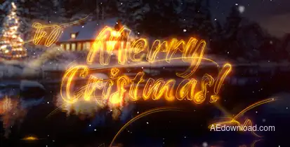 Christmas Greetings Video Displays template preview