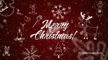 Christmas Greetings II Video Displays template preview
