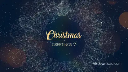 Christmas Greetings V | After Effects Template Video Displays template preview