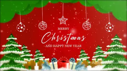 Christmas Intro I Christmas Opener MOGRT Premiere Pro template preview