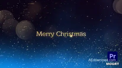 Christmas Intro MOGRT Premiere Pro template preview