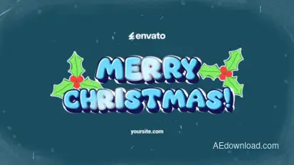 Christmas Logo for After Effects Logo Stings template preview