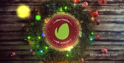 Christmas Logo Ident Video Displays template preview