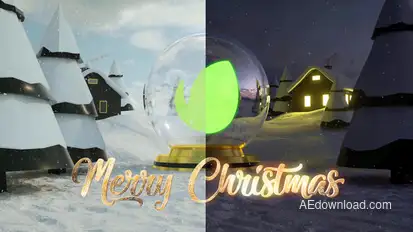 Christmas Logo Intro Video Displays template preview