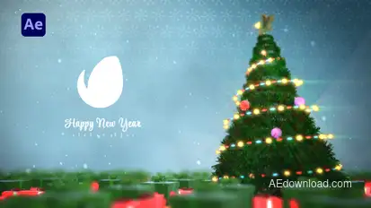 Christmas Logo Reveal Premiere Pro template preview