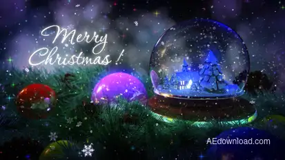 Christmas Magic Intro Video Displays template preview
