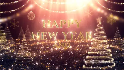 Christmas Magic Titles Video Displays template preview