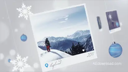 Christmas Memories Video Displays template preview